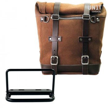 Bolsa lateral en piel dividida + marco R80 G / S