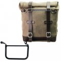 Bolsa Lateral Scram en Piel Serraje 22L-30L + Marco Derecho Royal Enfield Guerrilla 450