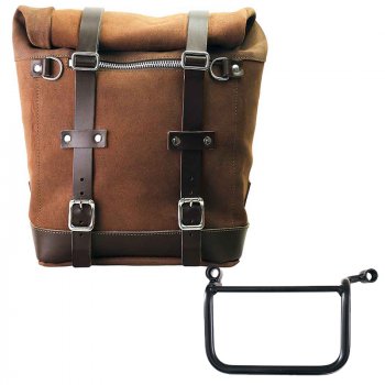 Bolso lateral Scram en serraje 22L-30L + Cuadro Royal Enfield Himalayan 450 (2024 en adelante) Izquierdo