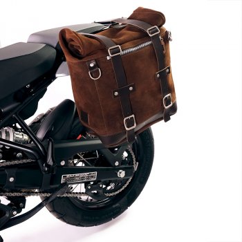 Bolso lateral Scram en serraje 22L-30L + Cuadro Royal Enfield Himalayan 450 (2024 en adelante) Izquierdo