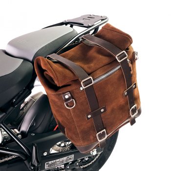Bolso lateral Scram en serraje 22L-30L + Cuadro Royal Enfield Himalayan 450 (2024 en adelante) Izquierdo