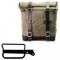 Bolso lateral Scram en serraje 22L-30L + Bastidor derecho Royal Enfield