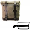 Bolso lateral Scram en serraje 22L-30L + Bastidor izquierdo Royal Enfield