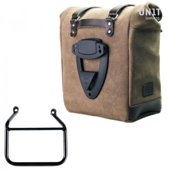 Bolso lateral Scram en serraje 22L-30L + Thriumph Speed 400 & Scrambler 400 X Cuadro Derecho (Sólo compatible con nuestro código de escape bajo: 4206Low)