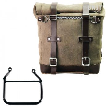 Bolso lateral Scram en serraje 22L-30L + Thriumph Speed 400 & Scrambler 400 X Cuadro Derecho (Sólo compatible con nuestro código de escape bajo: 4206Low)
