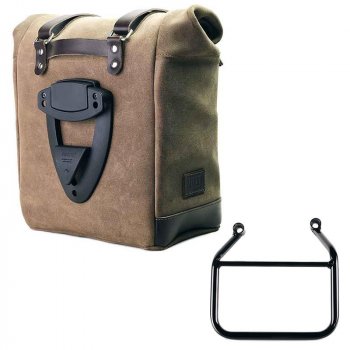 Bolso lateral Scram en serraje 22L-30L + Triumph Speed 400 & Scrambler 400 X Chasis Izquierdo
