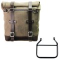 Bolsa Lateral Scram en Serraje 22L-30L + marco izquierdo Triumph Thruxton 400