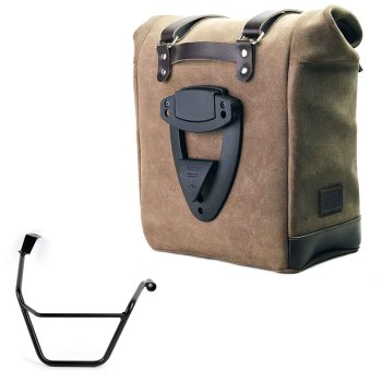 Bolso lateral Scram en serraje 22L-30L + Chasis derecho Triumph Street Scrambler 900 (a partir de 2026)