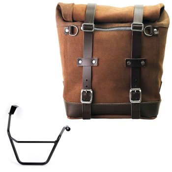 Bolso lateral Scram en serraje 22L-30L + Chasis derecho Triumph Street Scrambler 900 (a partir de 2026)