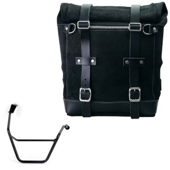 Bolso lateral Scram en serraje 22L-30L + Chasis derecho Triumph Street Scrambler 900 (a partir de 2026)