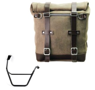 Bolso lateral Scram en serraje 22L-30L + Chasis derecho Triumph Street Scrambler 900 (a partir de 2026)