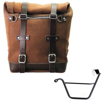 Bolso lateral Scram en serraje 22L-30L + Triumph Street Scrambler 900 (a partir de 2026) Chasis izquierdo