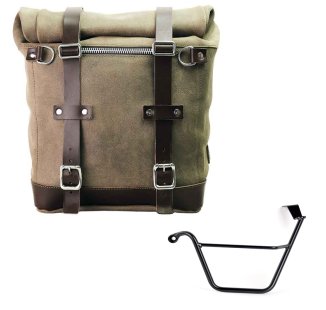 Bolso lateral Scram en serraje 22L-30L + Triumph Street Scrambler 900 (a partir de 2026) Chasis izquierdo