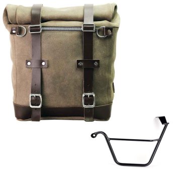 Bolso lateral Scram en serraje 22L-30L + Triumph Street Scrambler 900 (a partir de 2026) Chasis izquierdo