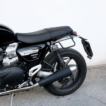 Bolsa lateral de lona + Triumph Cuadro Speed Twin