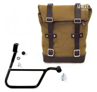 Bolsa lateral de lona + marco Triumph T120 DX (2016<)