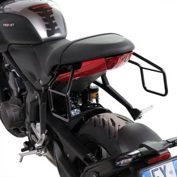 Maleta lateral Canvas + subchasis izquierdo Triumph Trident 660