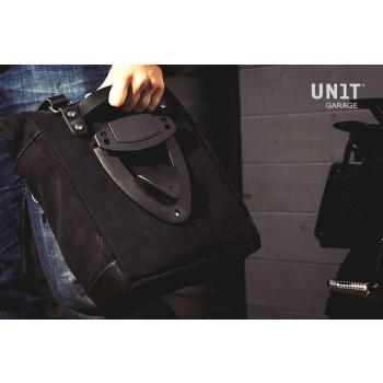 Bolsa lateral en piel dividida + Bastidor Bmw R 850R / 1100R / 1150R