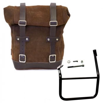 Bolso lateral en serraje + estructura Caballero SX