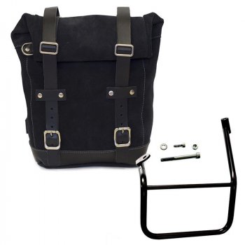 Bolso lateral en serraje + estructura Caballero SX