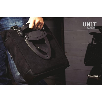 Bolsa lateral en piel dividida + Guzzi V9 Bobber SX
