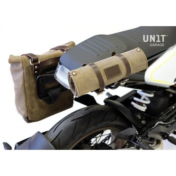 Bolsa lateral en piel dividida + marco husqvarna 401