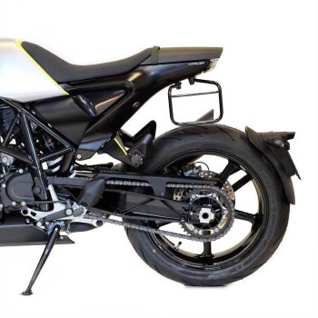 Bolsa lateral en piel dividida + marco husqvarna 701