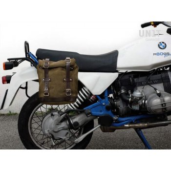 Bolsa lateral en piel dividida + marco R80 G / S