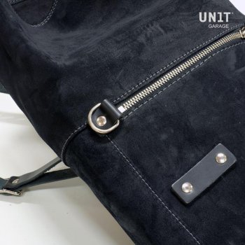 Bolsa lateral en piel dividida + marco izquierdo