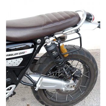 Bolsa lateral en piel dividida +marco izquierdo Triumph Scrambler 1200 XC_XE SX