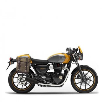 Bolsa lateral en piel dividida + serie Triumph Cuadro Street 900 DX (2017<)