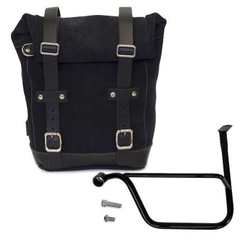 Bolsa lateral en piel dividida +marco izquierdo Triumph Speed Twin SX
