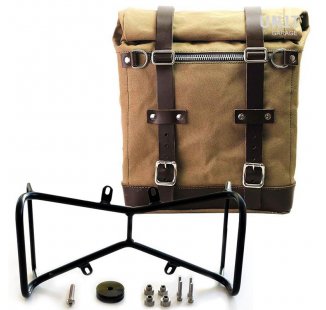 Bolsa lateral de lona + marco simétrico doble NineT