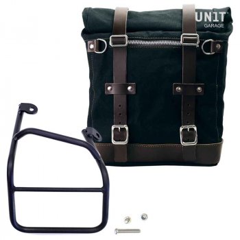 Bolso lateral de lona + Ducati Scrambler 1100 macro derecho