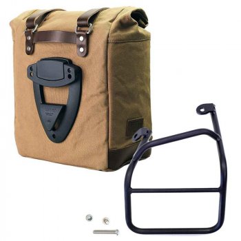 Bolso lateral de lona + marco izquierda Ducati Scrambler 1100