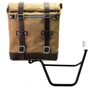 Bolsa lateral de lona + Triumph Bonneville T100 (2001-2016)