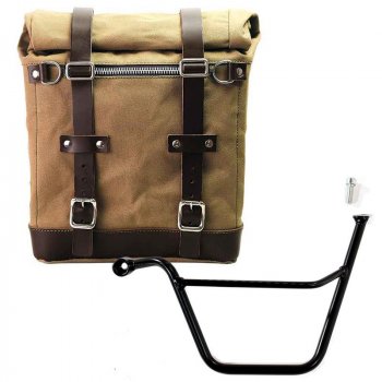 Bolsa lateral de lona + Triumph Bonneville T100 (2001-2016)