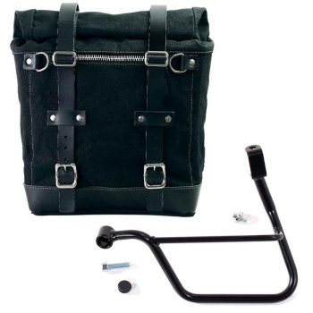 Bolsa lateral de lona + marco Triumph T100 SX (2017 hasta ahora)