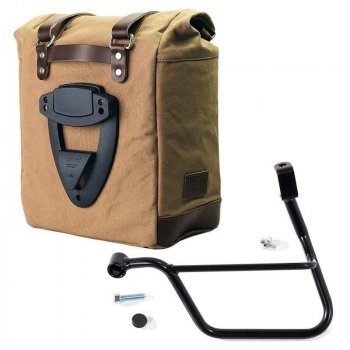Bolsa lateral de lona + marco Triumph T100 SX (2017 hasta ahora)