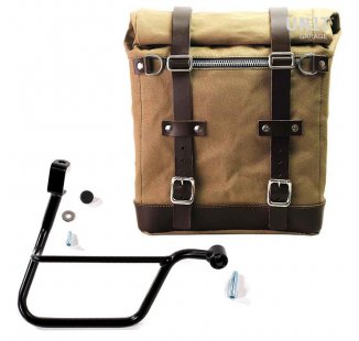 Bolsa lateral de lona + marco Triumph T120 DX (2016 hasta ahora)