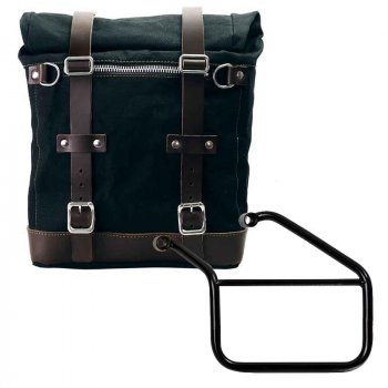 Maleta lateral Canvas + subchasis izquierdo Triumph Trident 660