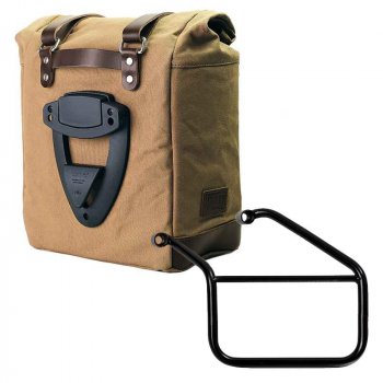 Maleta lateral Canvas + subchasis izquierdo Triumph Trident 660