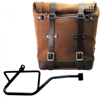 Bolsa lateral en serraje + Guzzi V7_850 Marco derecho