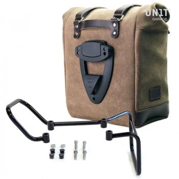 Bolsa lateral en piel dividida + marco husqvarna 401 (2017-2019)