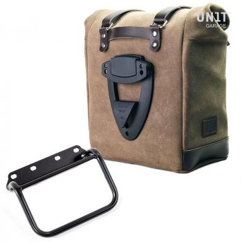 Bolsa lateral en piel dividida + marco R80 G / S