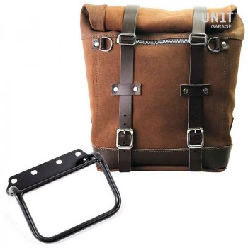 Bolsa lateral en piel dividida + marco R80 G / S