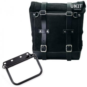 Bolsa lateral en piel dividida + marco R80 G / S