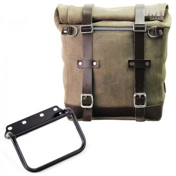 Bolsa lateral en piel dividida + marco R80 G / S