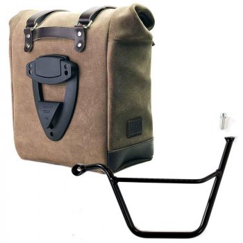 Bolsa lateral en piel dividida + armazón Triumph Bonneville T100 SX (2001-2016)