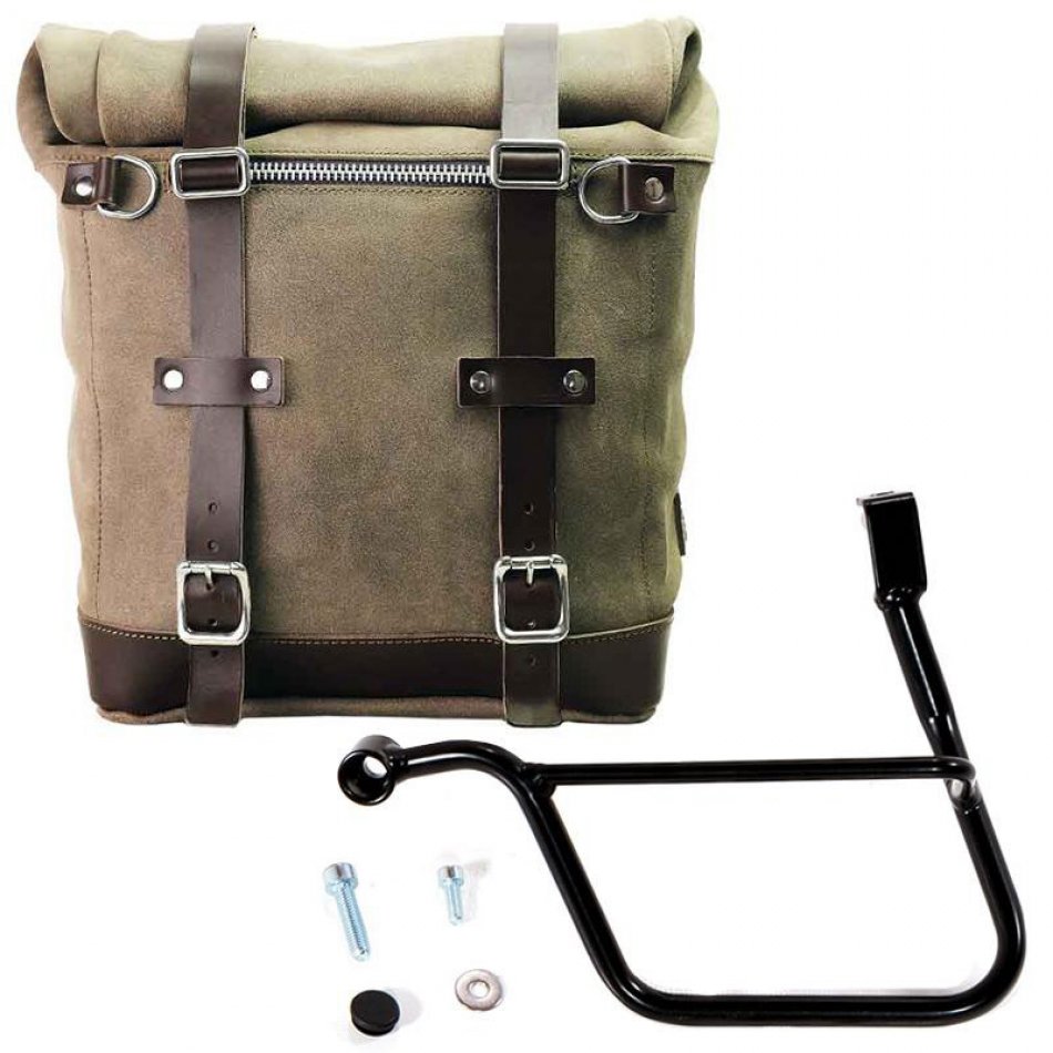 Alforja Lateral Scram Encerado 22L-30L + Subchasis Izquierdo Triumph Street Serie 900 (2017 en adelante)
